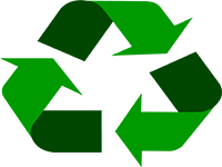 Imagine cu simbolul reciclarii